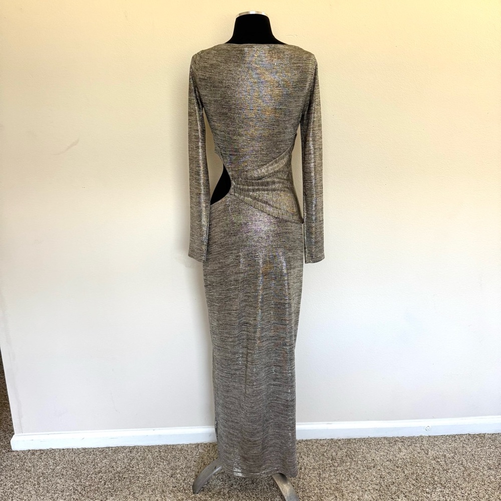 Significant Other Chloe Midi Dress in Gold Size 6 - Picture 6 of 11